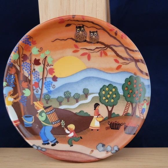 3-Vintage Landscape Reutter Porzellan W-Germany Small Plate Porcelain 3 1/2" - Picture 10 of 14